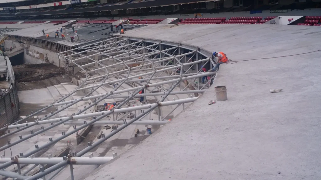 Estadio Azteca — ingeniería estructural, Alonso Asociados